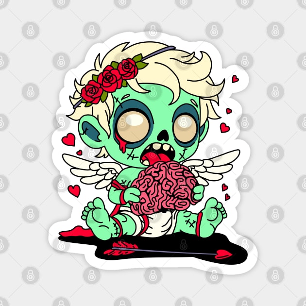 Zombie Cupid Magnet by H. R. Sinclair