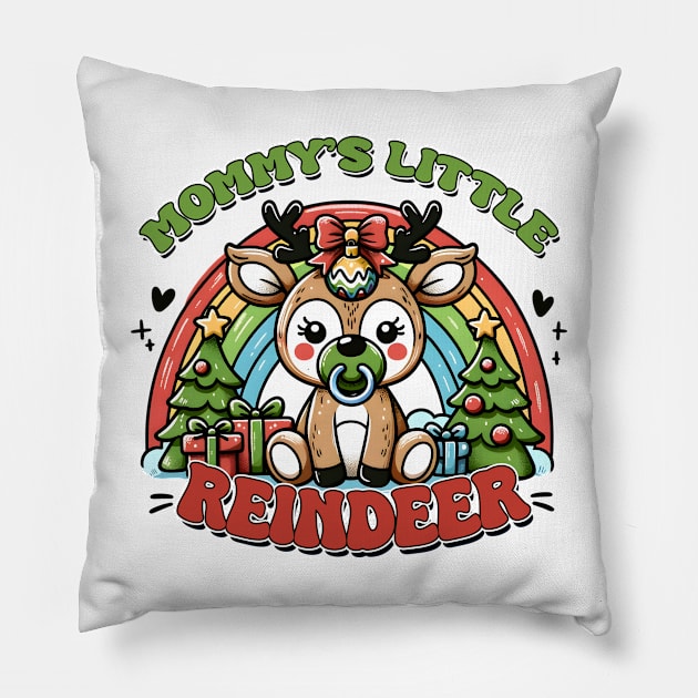 Mommy's Little Reindeer Pillow by MZeeDesigns