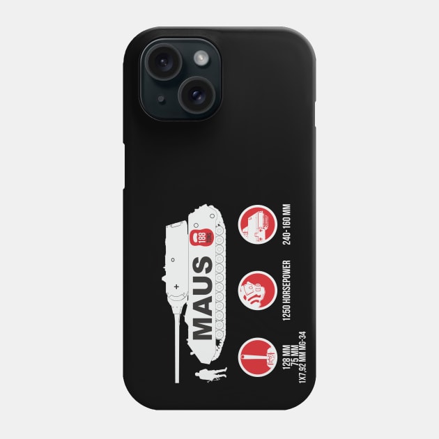 German super-heavy tank MAUS Phone Case by FAawRay