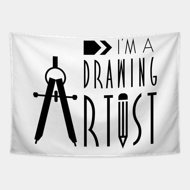 Painting Draw Artist Drawing Drawer Tapestry by dr3shirts