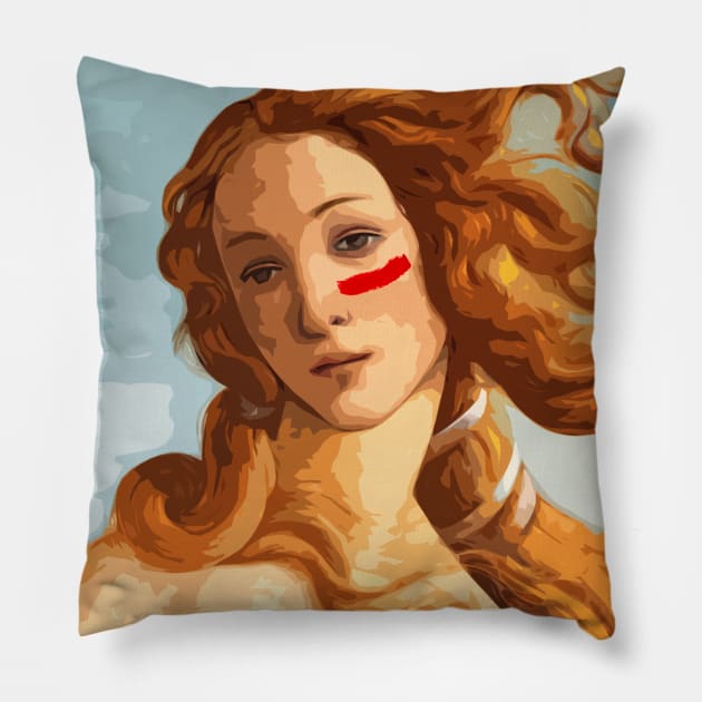 Botticelli's Venus Pillow by Paskwaleeno