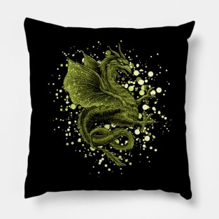 Green Dragon Pillow