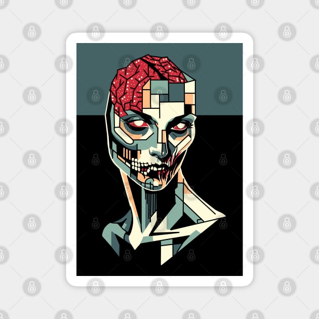 Bauhaus Zombie Magnet by H. R. Sinclair