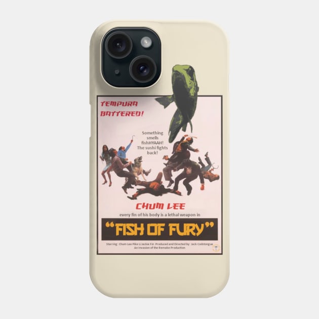 Fish of Fury Phone Case by Invasion of the Remake