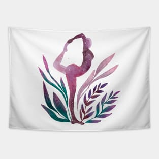 Half Moon Yoga Pose Tapestry