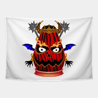 Spooky Halloween Pumpkin Head Tapestry