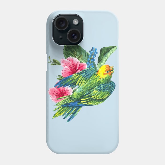 Parakeet Phone Case by ConnectingtoNature