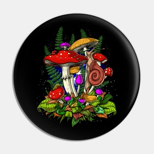 Magic Mushrooms Fungi Pin