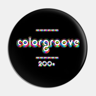 ColorGroove Logo Retro-Rainbow-Tube nostalgia (wf) Pin