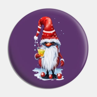 Norwegian Gnome Holding A Hot Toddy Pin