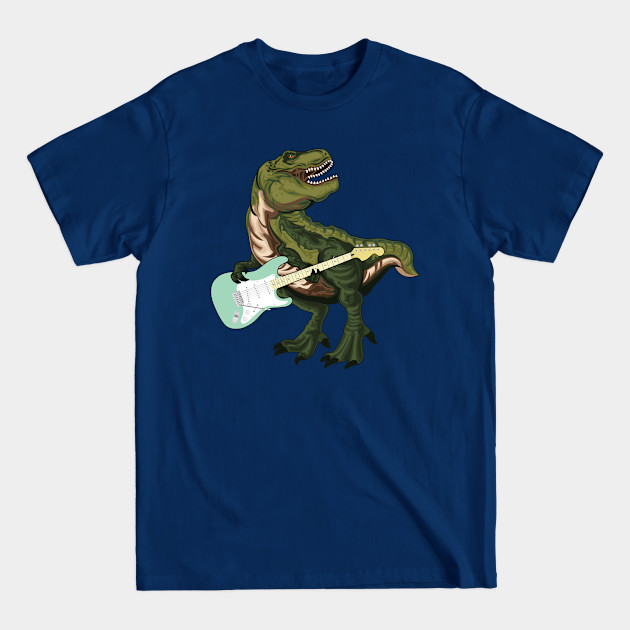 Dinosaur Guitar Trex Rock N Roll Punk Shredder Guitarist Player Band Kids Men Women - Kids - T-Shirt