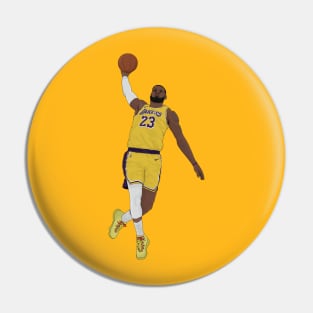 Lebron James digital illustration Pin