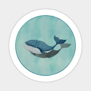 Whale in the water Magnet