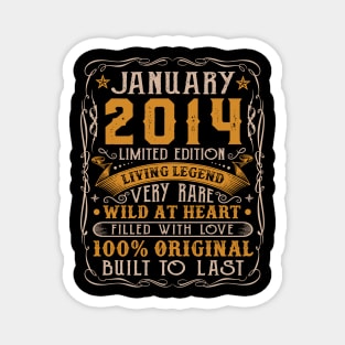 10 Year Old January 2014 Limited Edition 10th Birthday Magnet