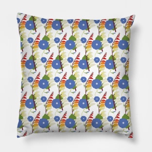 Morning Glory Seamless Floral Pattern Pillow
