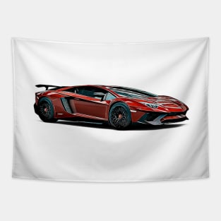 Aventador SV Cartoon Tapestry