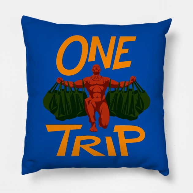 One Trip Pillow by krls