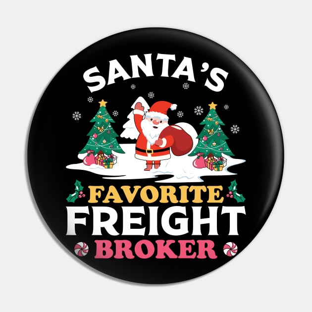 Santas Favorite Freight Broker Pin by MZeeDesigns