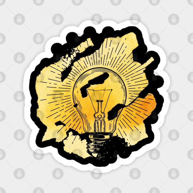 Bright Idea Magnet by IndustryCaffeine