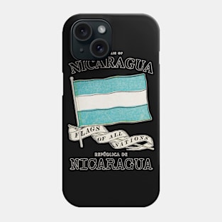 Classic Flag of Nicaragua Phone Case