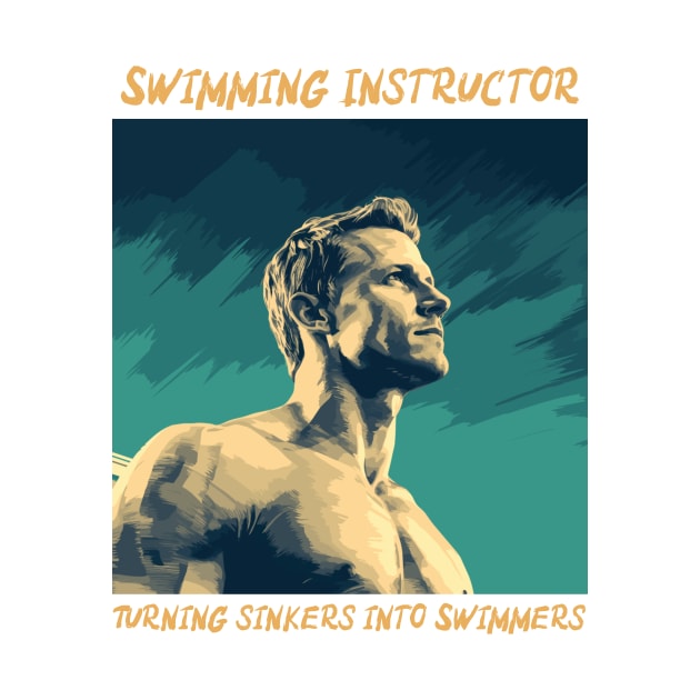 swim instructor, swim coach, swimming trainning, fun designs v9 by H2Ovib3s