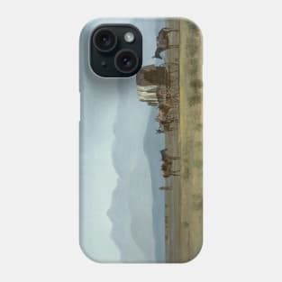 Surveyor's Wagon in the Rockies by Albert Bierstadt Phone Case