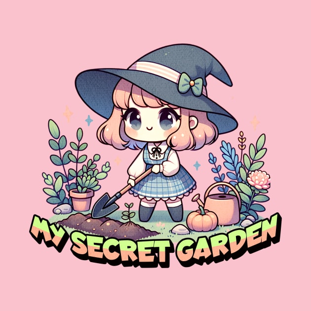 My Secret Garden Witch Gardener by WitchyArty