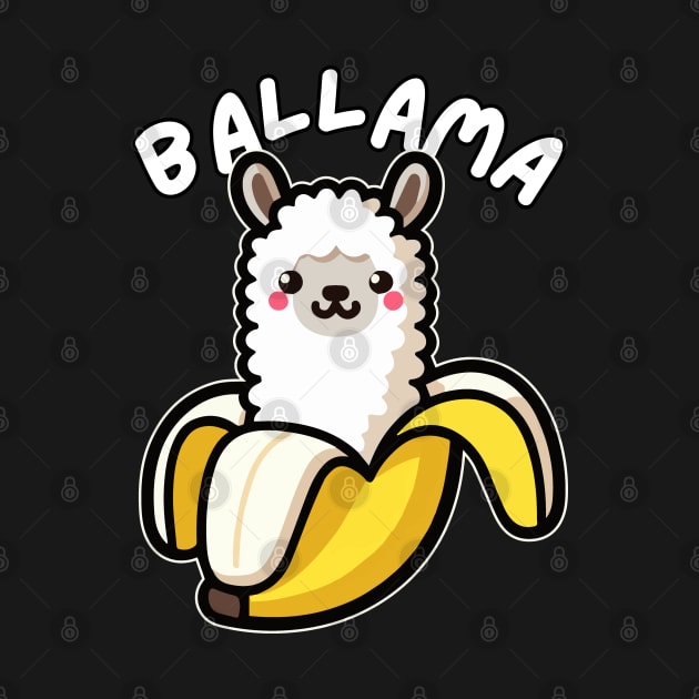 Ballama: Funny Llama Banana Graphic with a Llama Pun Saying by GiftTrend