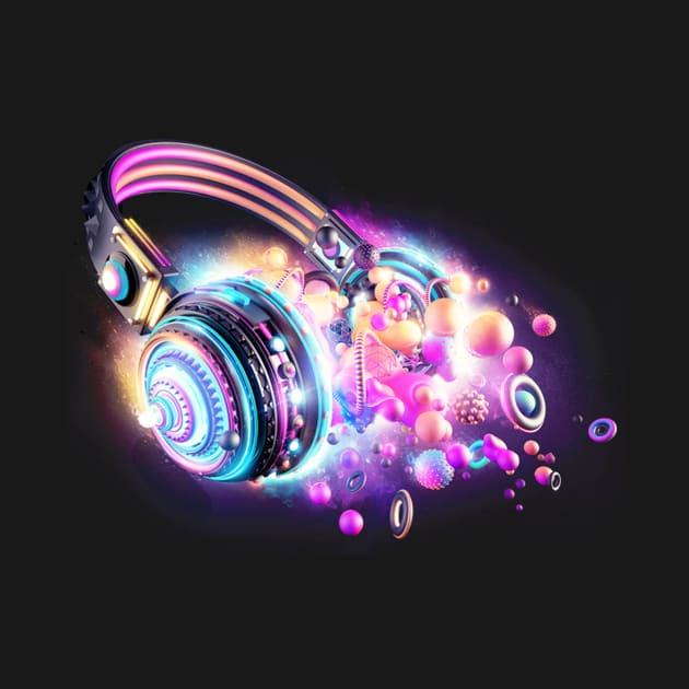 Headphone Galaxy by Aine Creative Designs