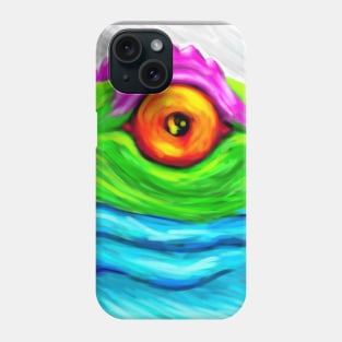 Fantasy Neon Froggo's eye Phone Case