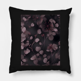 Delicate Flowers in Dusty Elegance Pillow