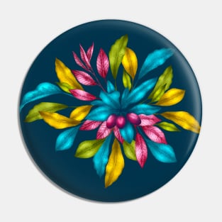 Exotic Miracle Berries in Rainbow Colors Pin