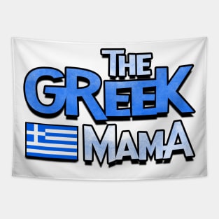 The Greek Mama. Greek Flag Tapestry