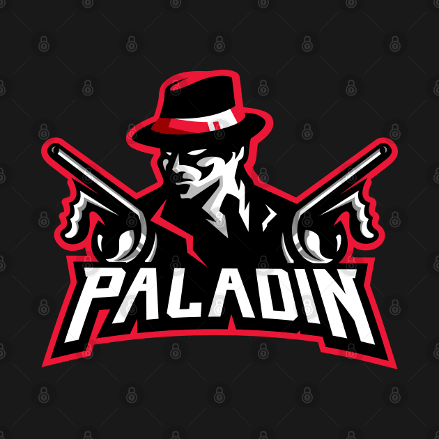 Paladin "Tommy Guns" Mascot Logo Hoodie by PALADIN ON TWITCH