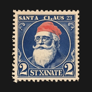 Santa Claus Vintage 2 Cent Post Stamp T-Shirt