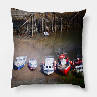 Clovelly Harbour Pillow