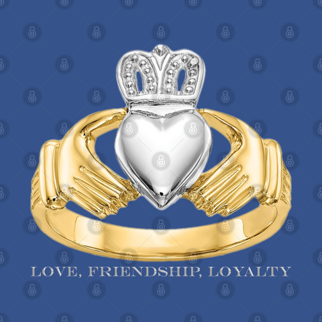Discover Claddagh Ring - Love Friendship Loyalty - Claddagh Ring - T-Shirt
