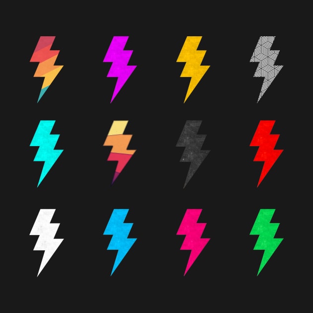 Lightning Bolt mega stickers by Vin Zzep
