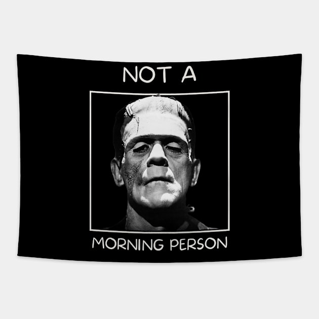 Frankenstien's monster, not a morning person Tapestry by Teessential