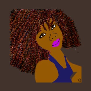 BrownSkin Curly Natural Hair Diva Queen T-Shirt