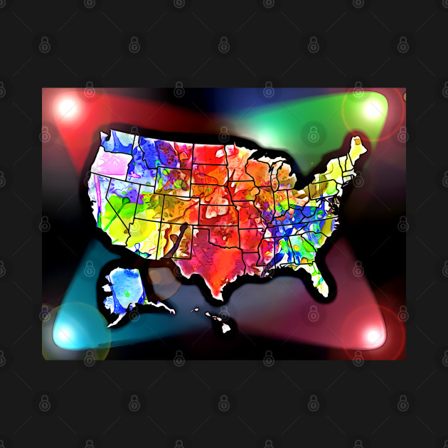 US Map Lights by danieljanda