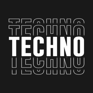 Techno Aesthetic EDM Rave Party Clubbing T-Shirt