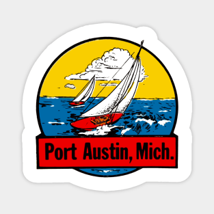 Port Austin, Michigan Decal Magnet