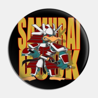Awesome Samurai Duck Tees Pin