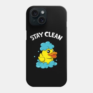 Soapmaker Stay Clean Funny Bath Duck Phone Case