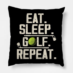 Eat Sleep Golf Repeat T Shirt For Women Men Pillow