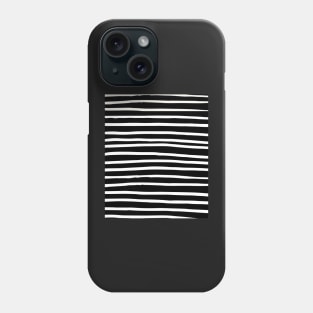 Balck and White Abstract Mudcloth Lines Pattern Phone Case