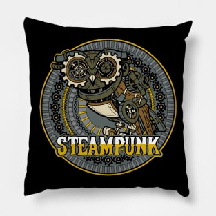 Steampunk Owl Pillow