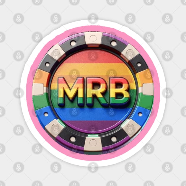 MRB - Casino Coin Logo Magnet by Madam Roast Beef