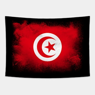 Tunisia Flag Tapestry